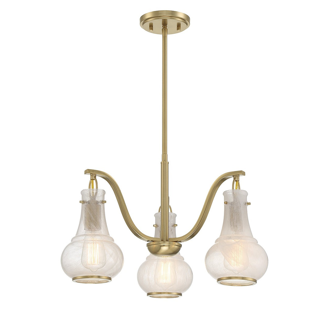 Savoy House Adams 1-4418-3-322 Chandelier Light - Warm Brass