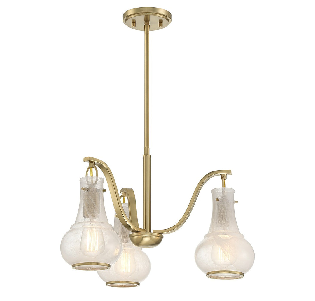 Savoy House Adams 1-4418-3-322 Chandelier Light - Warm Brass