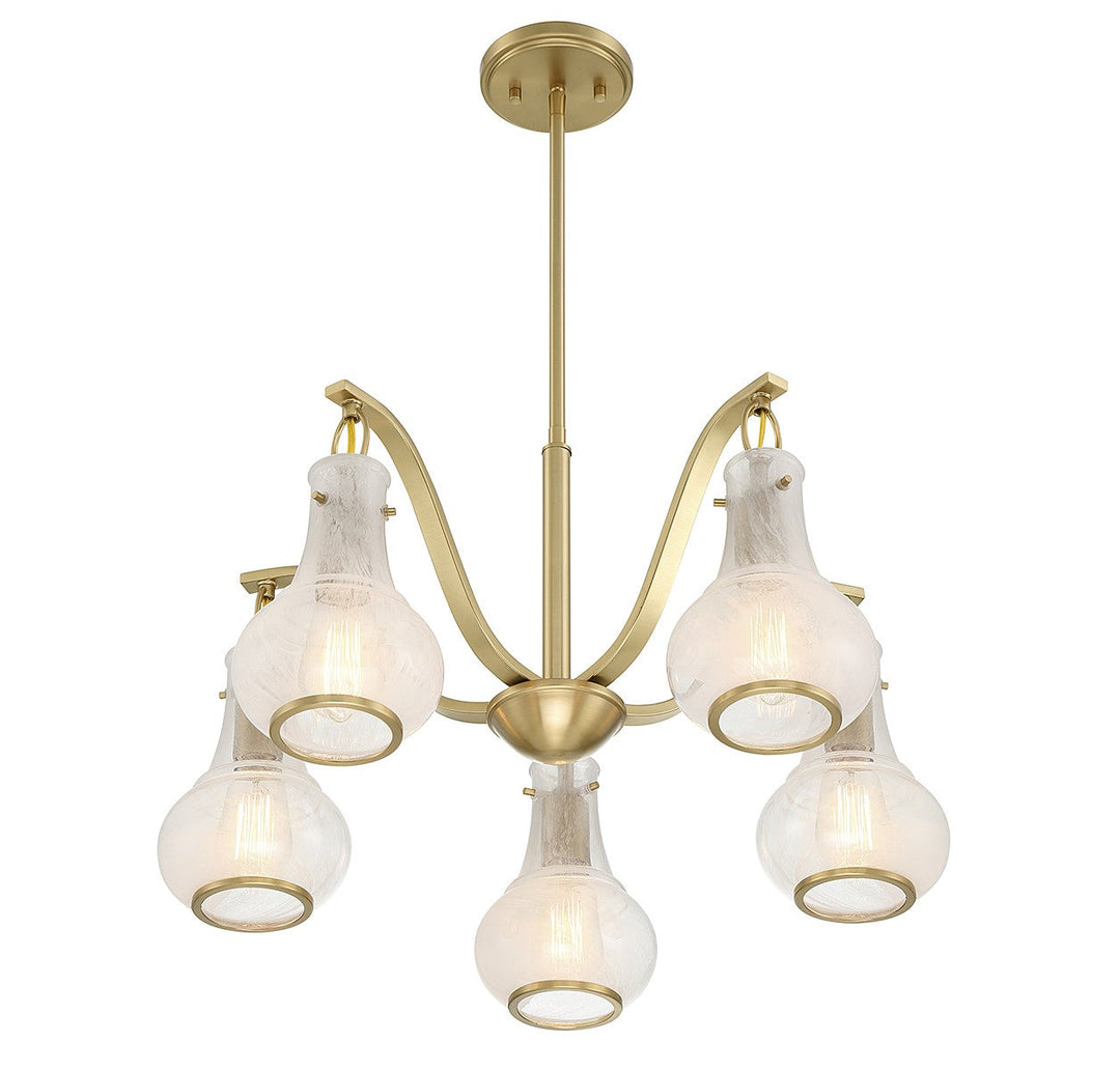 Savoy House Adams 1-4419-5-322 Chandelier Light - Warm Brass