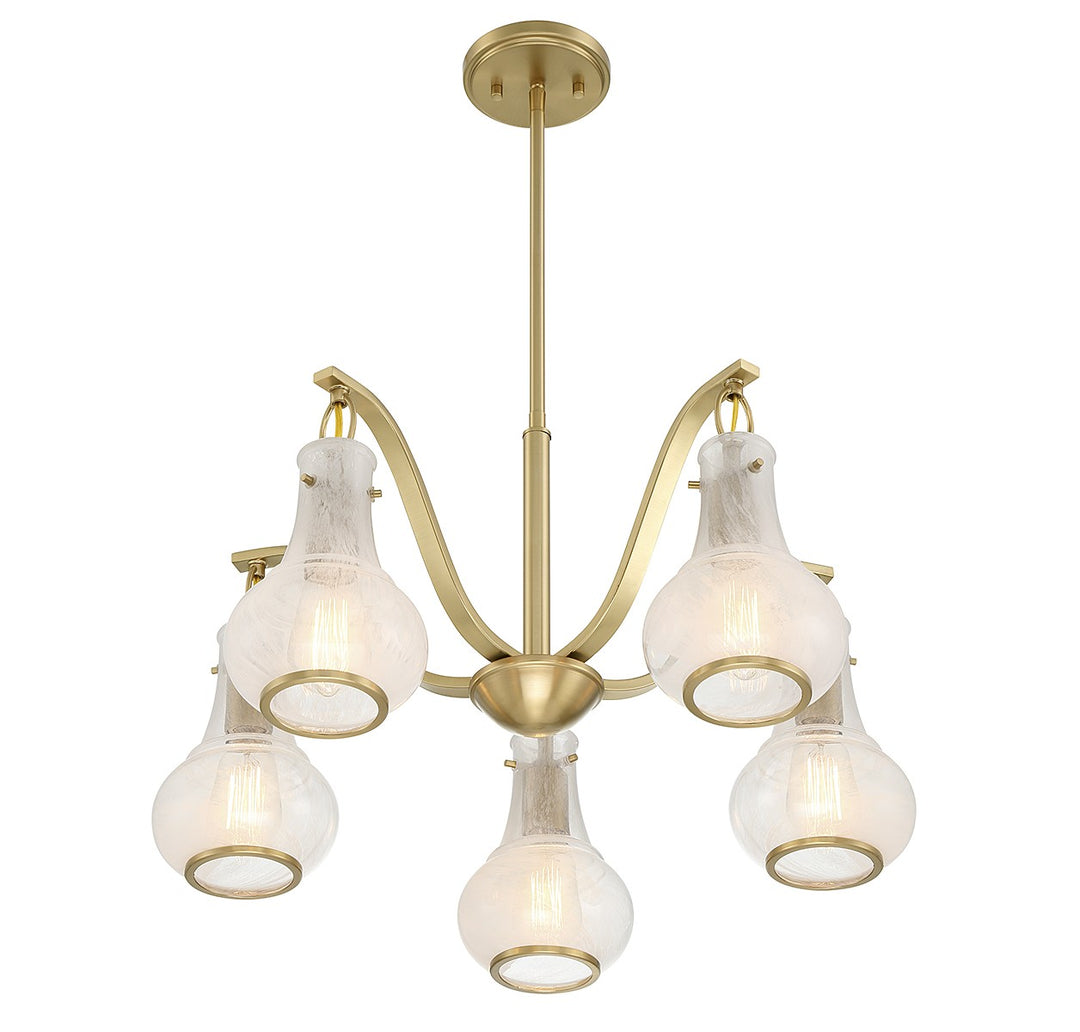 Savoy House Adams 1-4419-5-322 Chandelier Light - Warm Brass