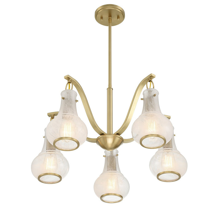 Savoy House Adams 1-4419-5-322 Chandelier Light - Warm Brass