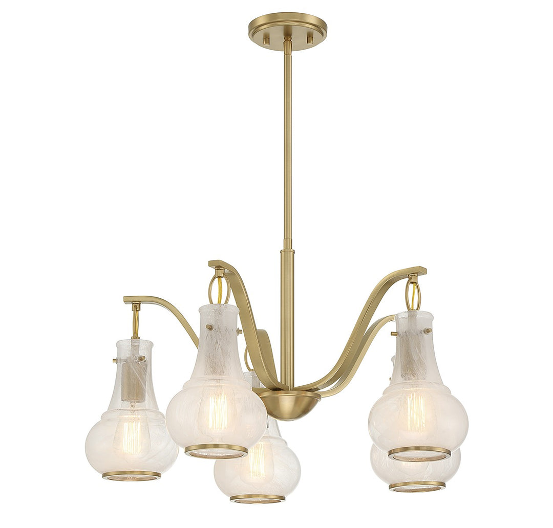 Savoy House Adams 1-4419-5-322 Chandelier Light - Warm Brass