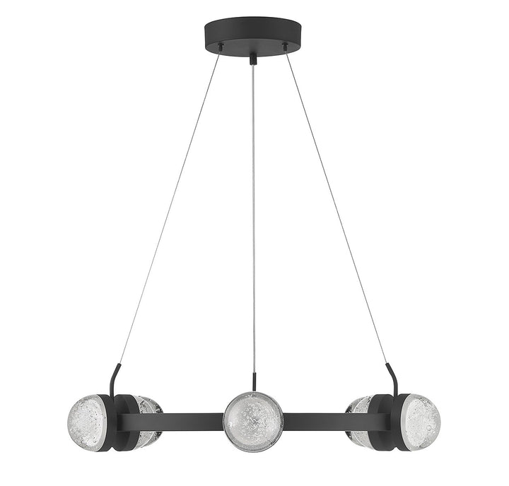 Savoy House Biscayne 1-4486-12-89 Chandelier Light - Matte Black