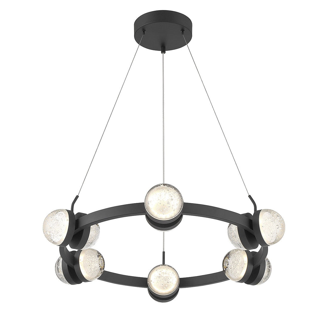 Savoy House Biscayne 1-4486-12-89 Chandelier Light - Matte Black