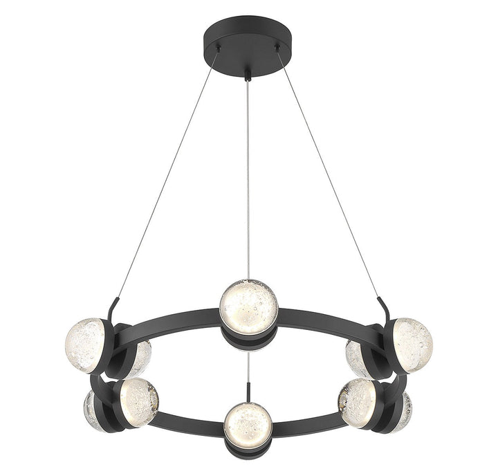 Savoy House Biscayne 1-4486-12-89 Chandelier Light - Matte Black