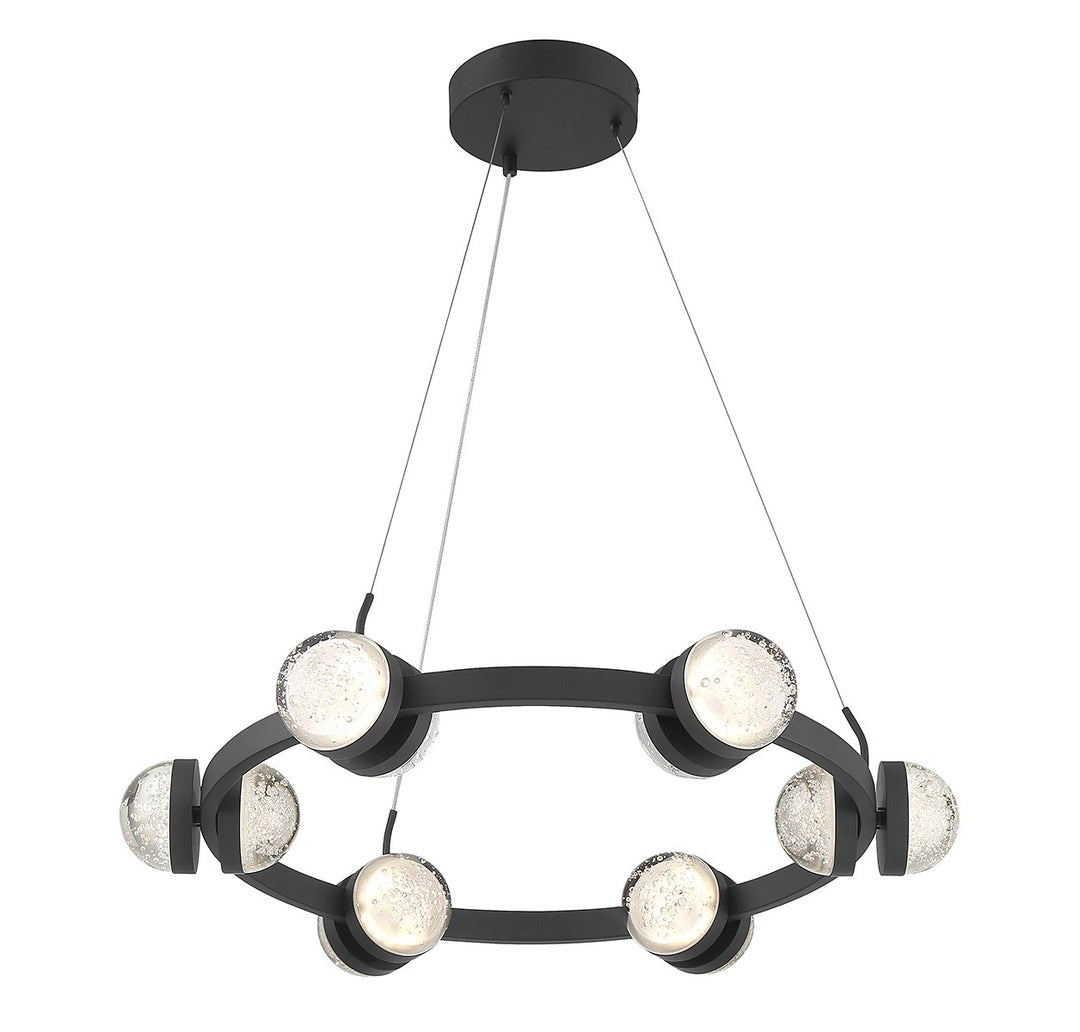 Savoy House Biscayne 1-4486-12-89 Chandelier Light - Matte Black