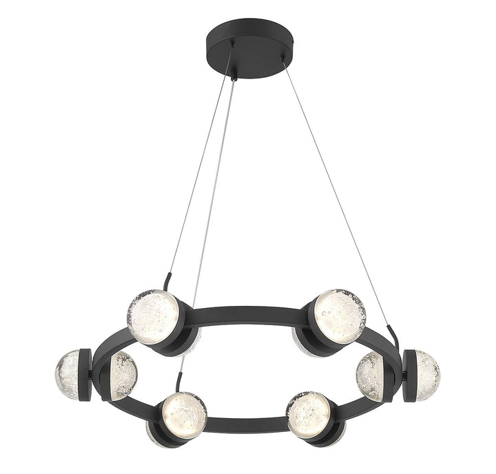Savoy House Biscayne 1-4486-12-89 Chandelier Light - Matte Black