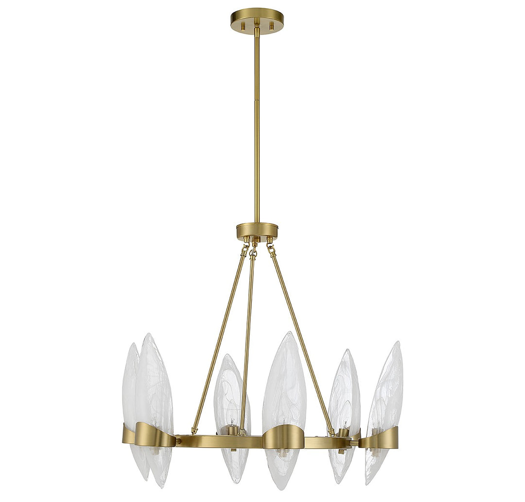 Savoy House Nouvel 1-5500-6-322 Chandelier Light - Warm Brass