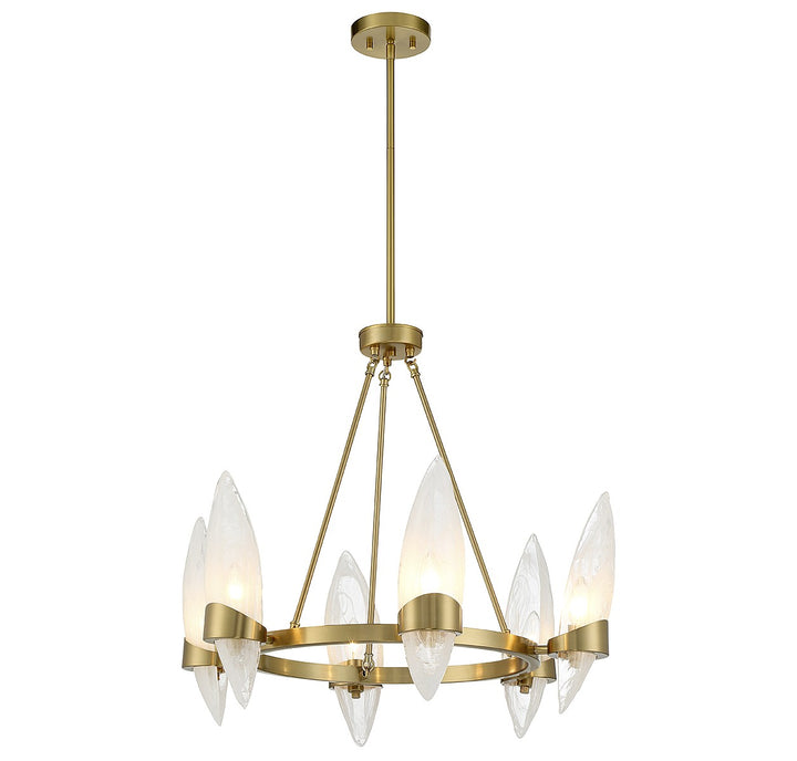 Savoy House Nouvel 1-5500-6-322 Chandelier Light - Warm Brass