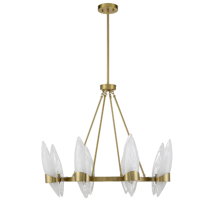 Savoy House Nouvel 1-5502-8-322 Chandelier Light - Warm Brass