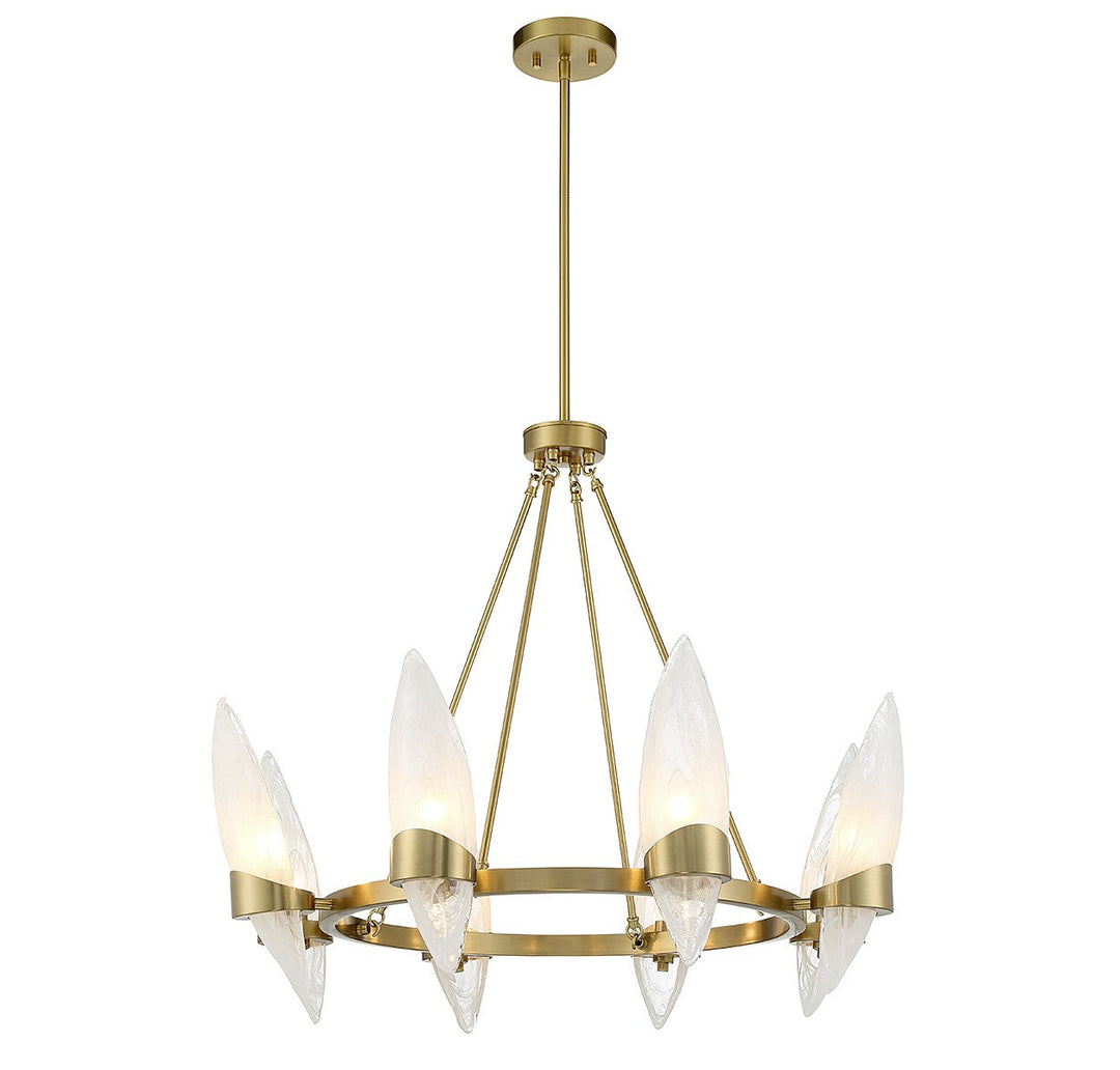 Savoy House Nouvel 1-5502-8-322 Chandelier Light - Warm Brass