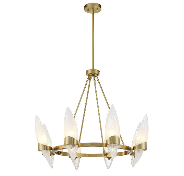 Savoy House Nouvel 1-5502-8-322 Chandelier Light - Warm Brass