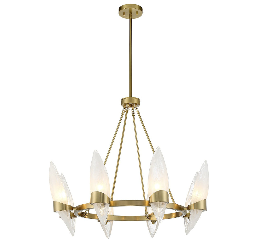 Savoy House Nouvel 1-5502-8-322 Chandelier Light - Warm Brass