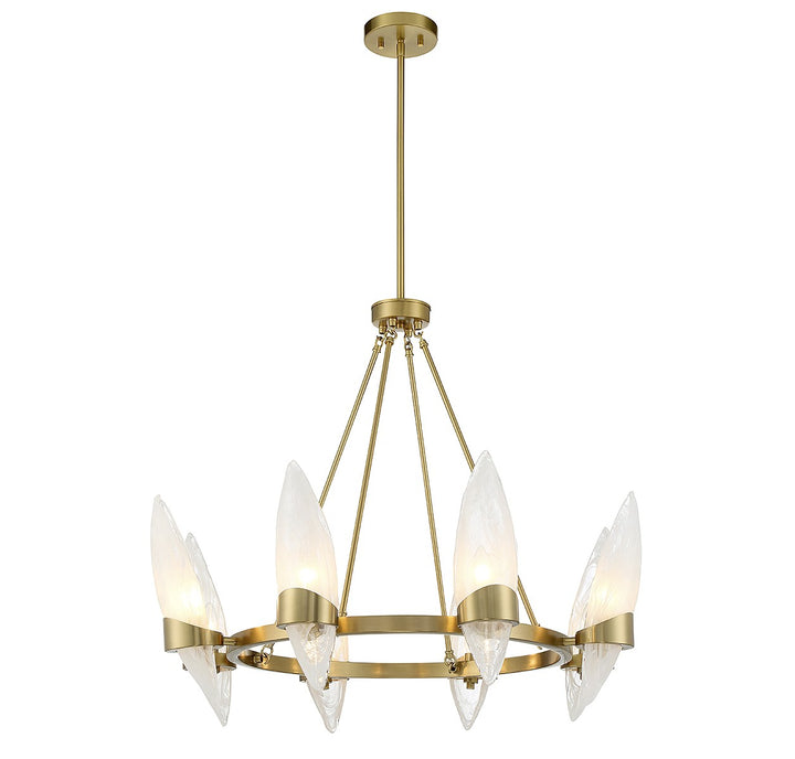 Savoy House Nouvel 1-5502-8-322 Chandelier Light - Warm Brass