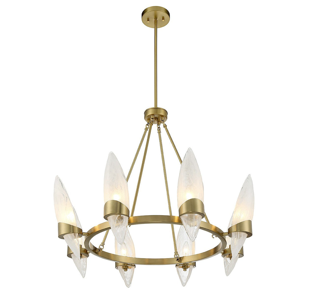 Savoy House Nouvel 1-5502-8-322 Chandelier Light - Warm Brass