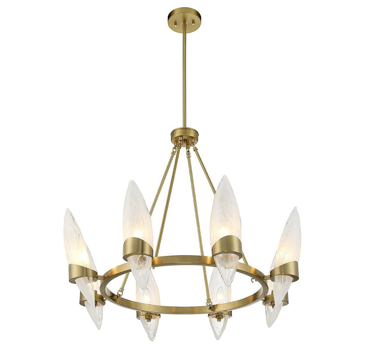 Savoy House Nouvel 1-5502-8-322 Chandelier Light - Warm Brass