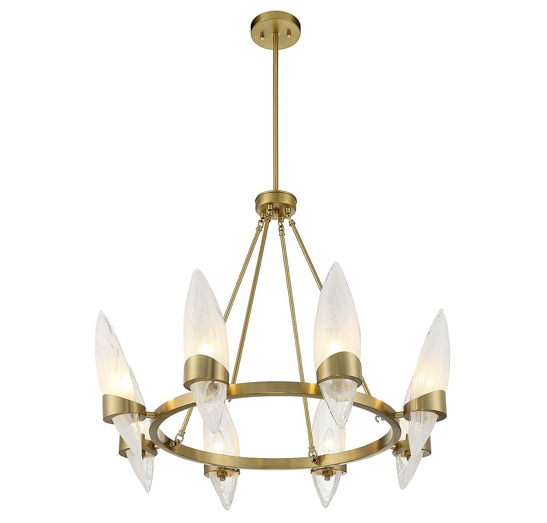 Savoy House Nouvel 1-5502-8-322 Chandelier Light - Warm Brass