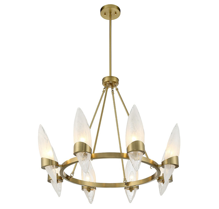 Savoy House Nouvel 1-5502-8-322 Chandelier Light - Warm Brass
