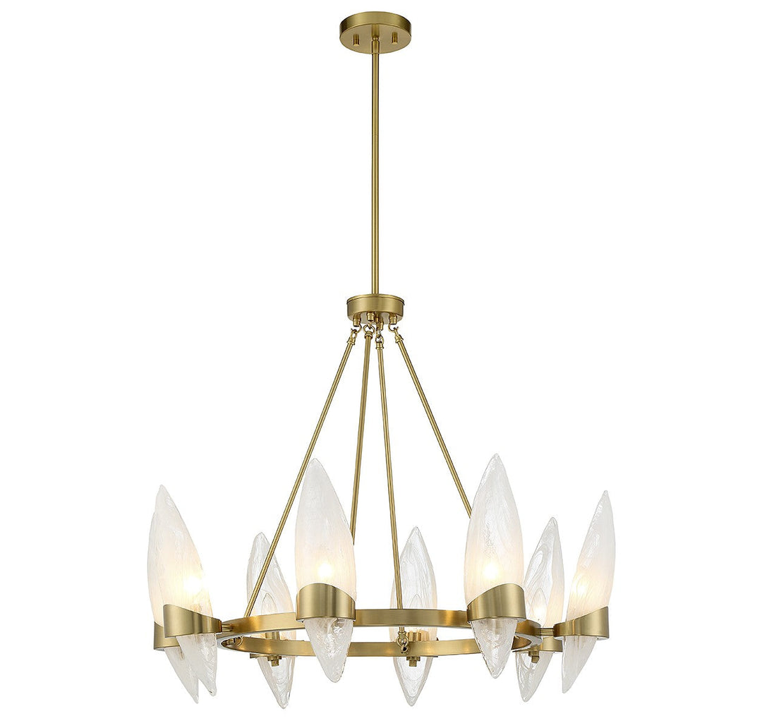 Savoy House Nouvel 1-5502-8-322 Chandelier Light - Warm Brass