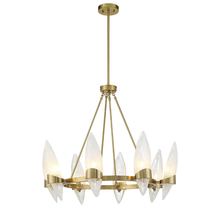 Savoy House Nouvel 1-5502-8-322 Chandelier Light - Warm Brass