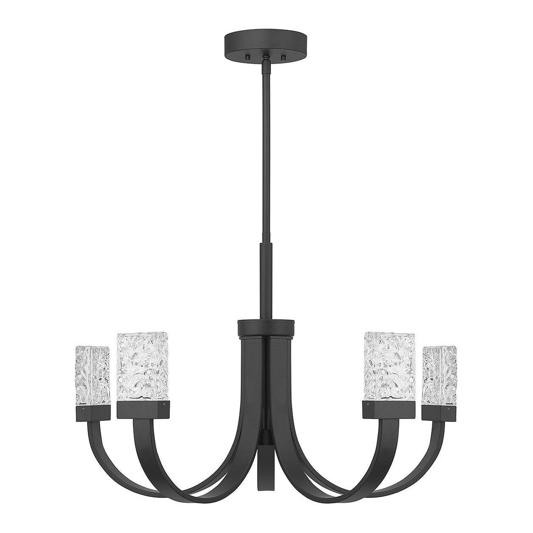 Savoy House Kahn 1-6620-6-89 Chandelier Light - Matte Black