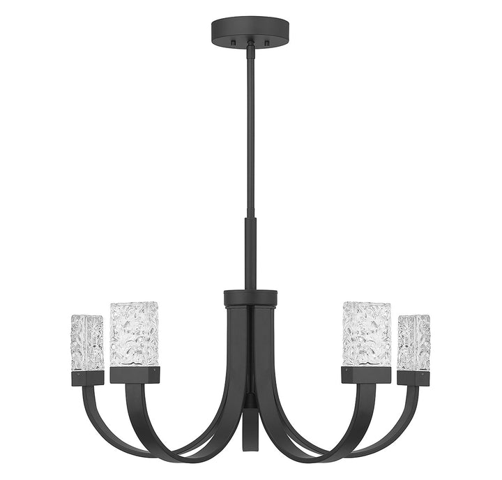 Savoy House Kahn 1-6620-6-89 Chandelier Light - Matte Black