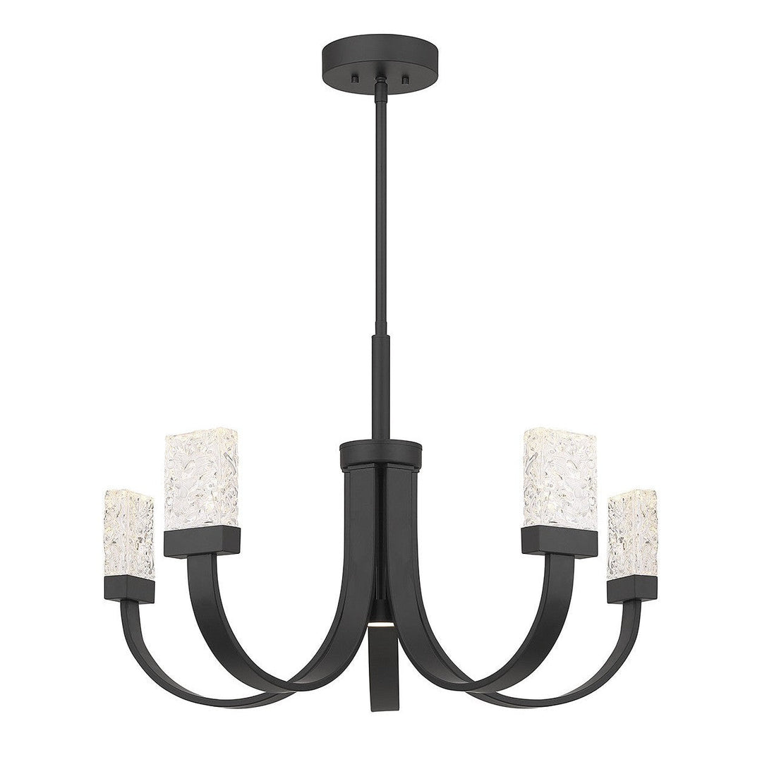Savoy House Kahn 1-6620-6-89 Chandelier Light - Matte Black