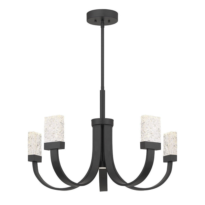 Savoy House Kahn 1-6620-6-89 Chandelier Light - Matte Black