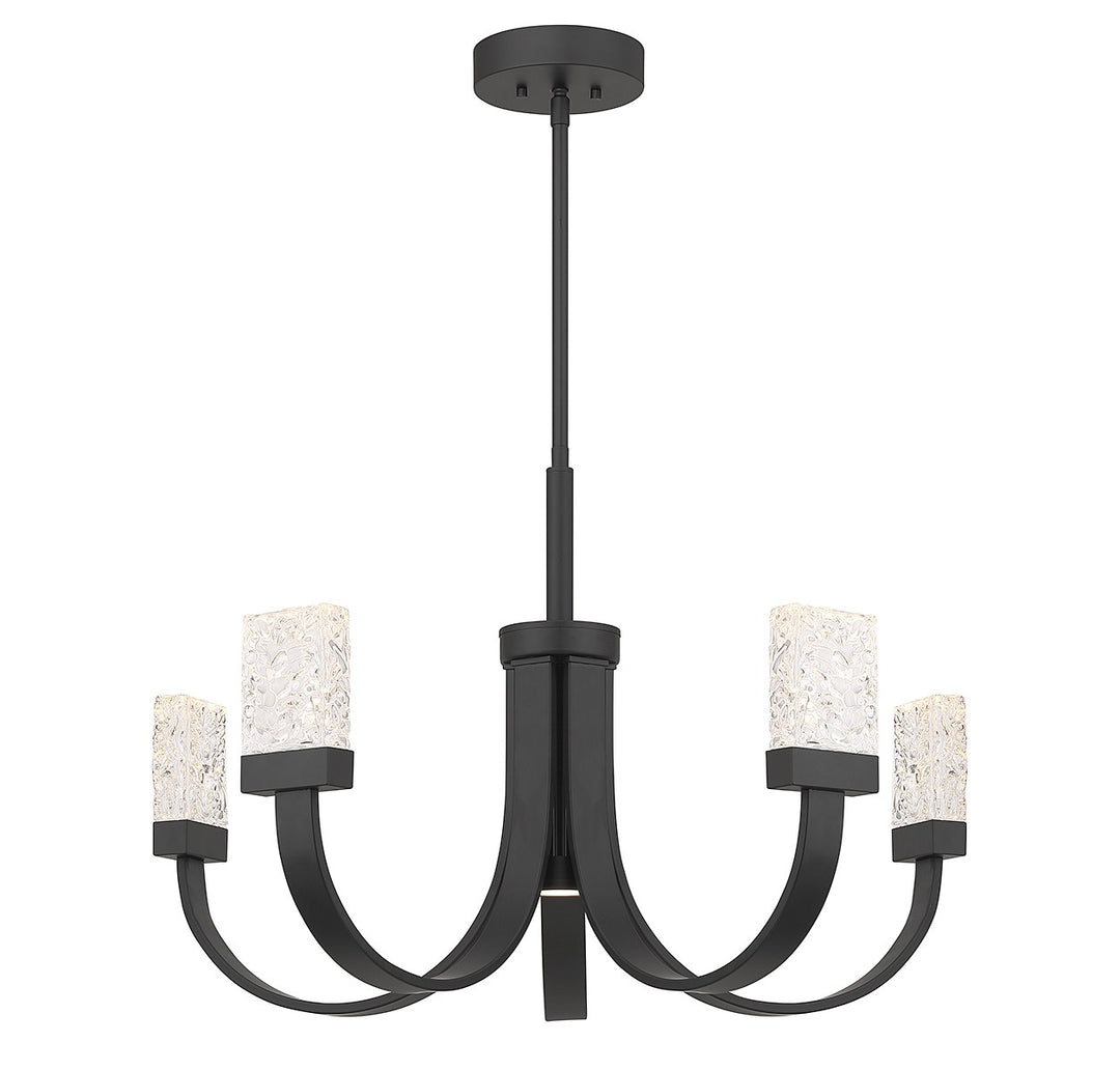 Savoy House Kahn 1-6620-6-89 Chandelier Light - Matte Black