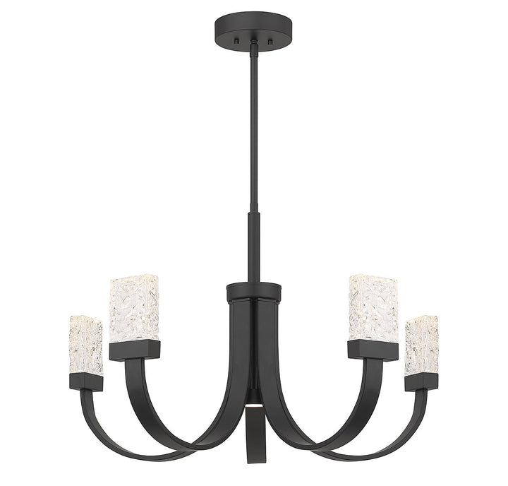 Savoy House Kahn 1-6620-6-89 Chandelier Light - Matte Black