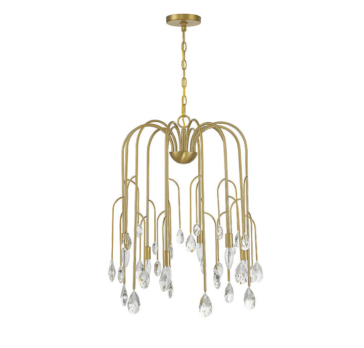 Savoy House Anholt 1-6686-6-127 Chandelier Light - Noble Brass