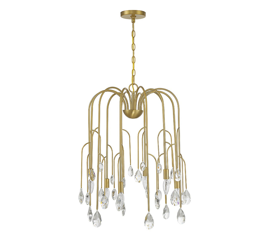 Savoy House Anholt 1-6686-6-127 Chandelier Light - Noble Brass