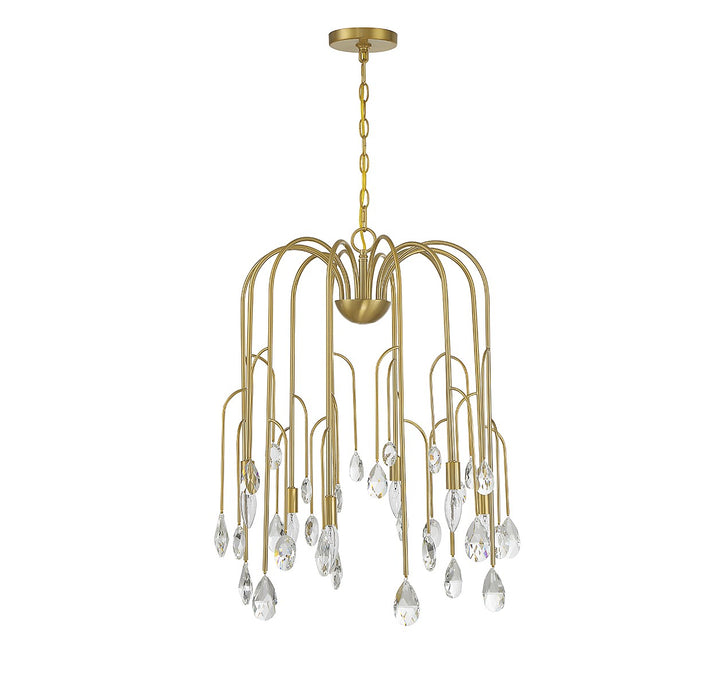 Savoy House Anholt 1-6686-6-127 Chandelier Light - Noble Brass