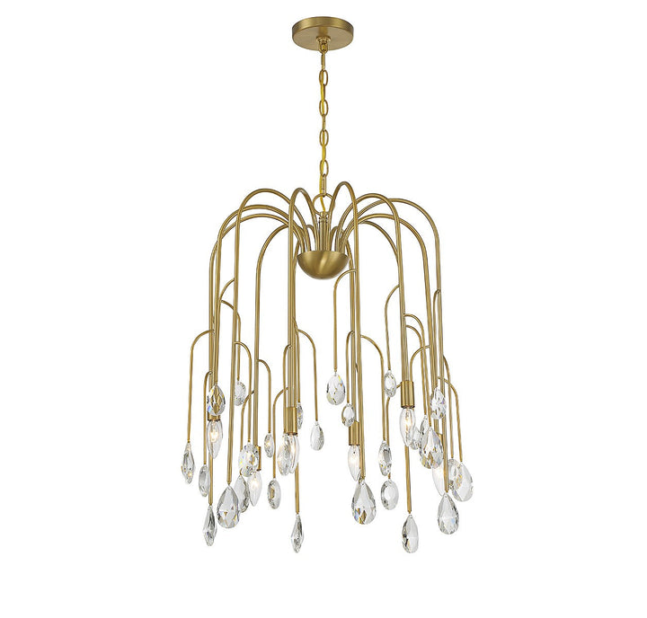 Savoy House Anholt 1-6686-6-127 Chandelier Light - Noble Brass