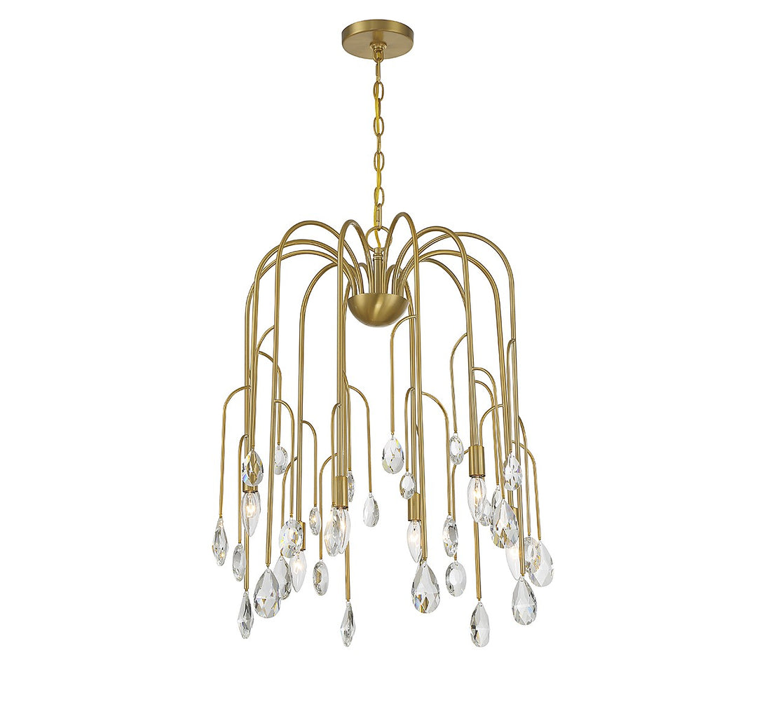 Savoy House Anholt 1-6686-6-127 Chandelier Light - Noble Brass