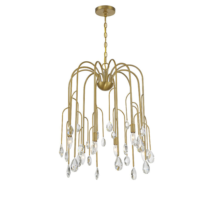 Savoy House Anholt 1-6686-6-127 Chandelier Light - Noble Brass
