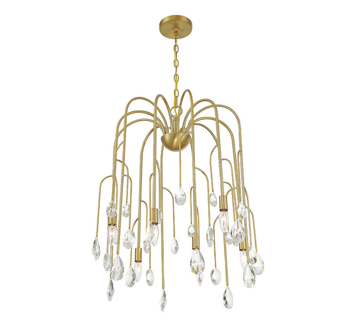 Savoy House Anholt 1-6686-6-127 Chandelier Light - Noble Brass