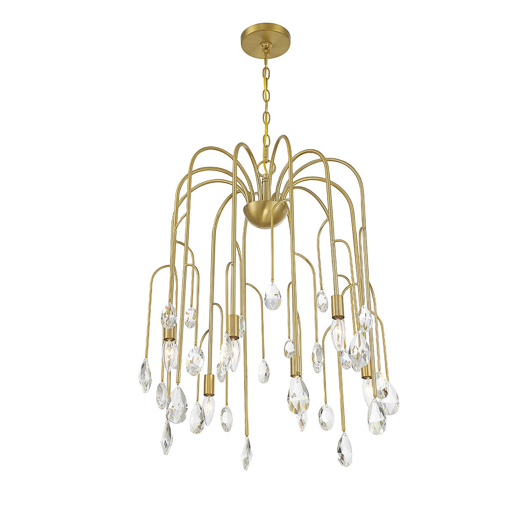 Savoy House Anholt 1-6686-6-127 Chandelier Light - Noble Brass