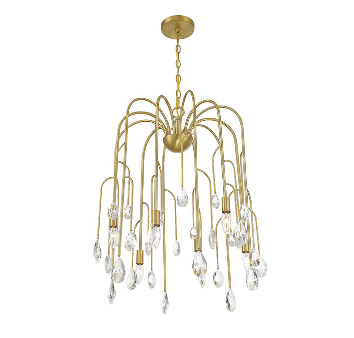 Savoy House Anholt 1-6686-6-127 Chandelier Light - Noble Brass