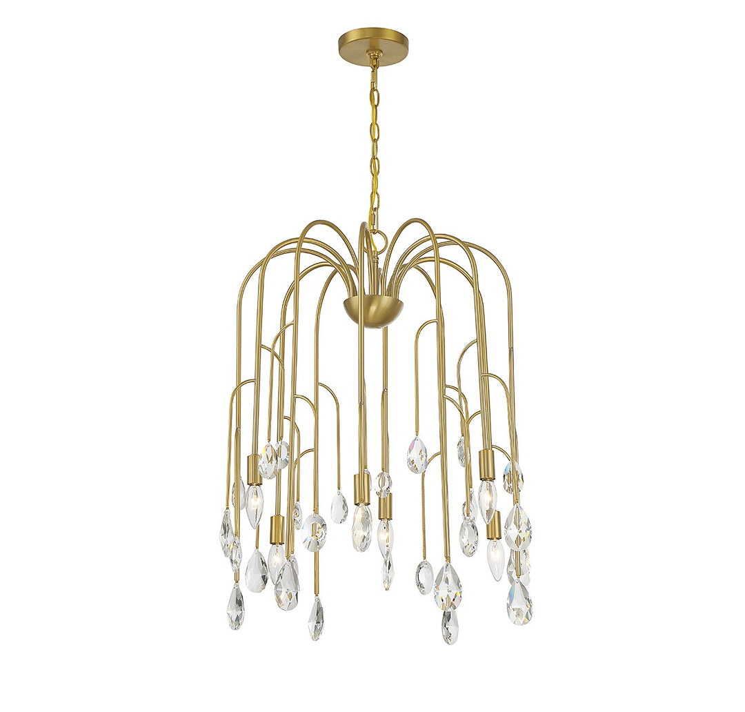 Savoy House Anholt 1-6686-6-127 Chandelier Light - Noble Brass