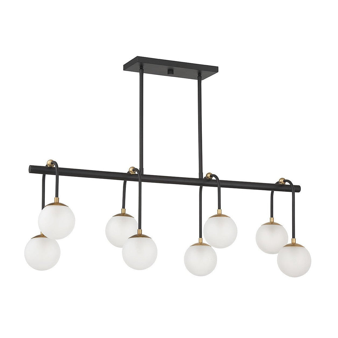 Savoy House Couplet 1-6699-8-143 Pendant Light - Matte Black with Warm Brass