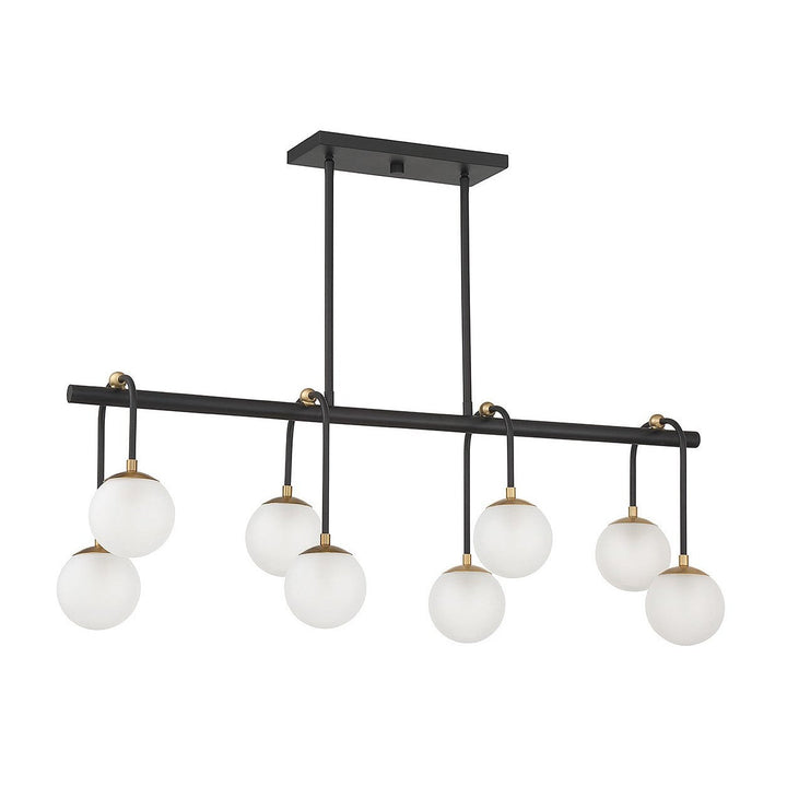 Savoy House Couplet 1-6699-8-143 Pendant Light - Matte Black with Warm Brass
