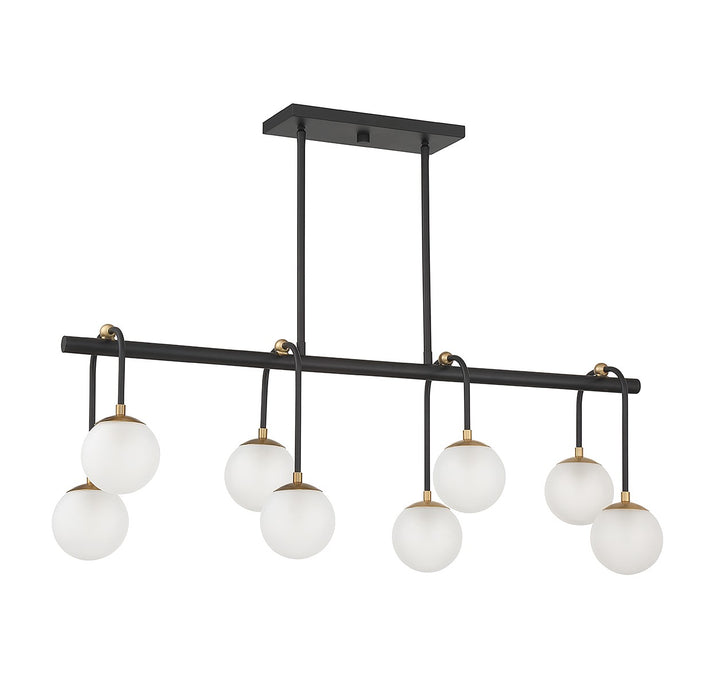 Savoy House Couplet 1-6699-8-143 Pendant Light - Matte Black with Warm Brass