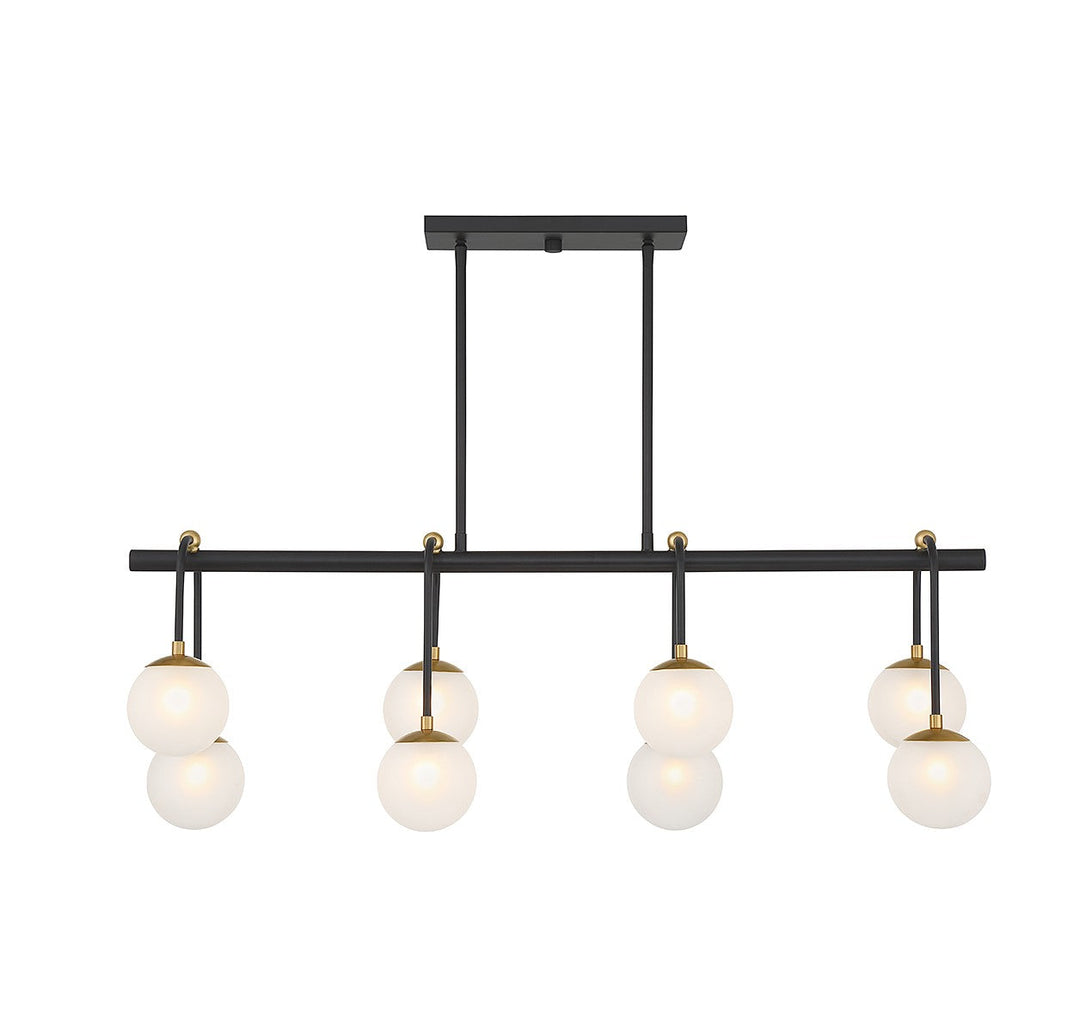 Savoy House Couplet 1-6699-8-143 Pendant Light - Matte Black with Warm Brass