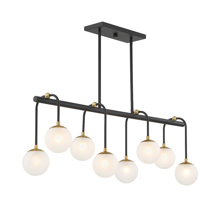 Savoy House Couplet 1-6699-8-143 Pendant Light - Matte Black with Warm Brass