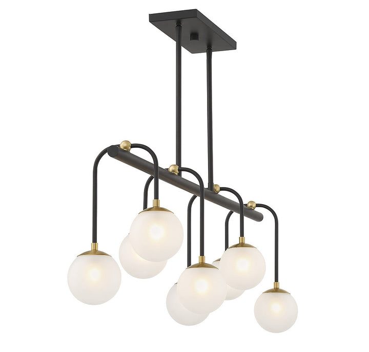 Savoy House Couplet 1-6699-8-143 Pendant Light - Matte Black with Warm Brass