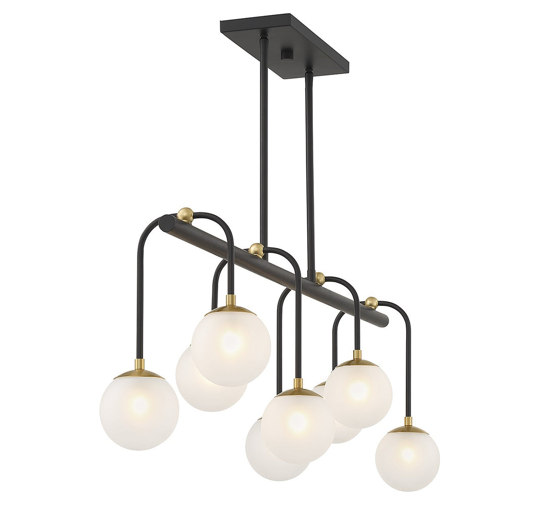 Savoy House Couplet 1-6699-8-143 Pendant Light - Matte Black with Warm Brass
