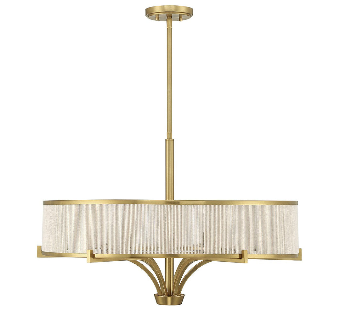 Savoy House Wynwood 1-7752-6-322 Chandelier Light - Warm Brass