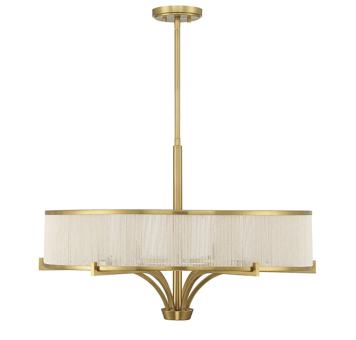 Savoy House Wynwood 1-7752-6-322 Chandelier Light - Warm Brass
