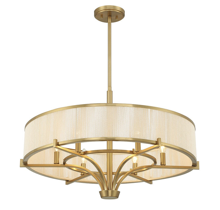 Savoy House Wynwood 1-7752-6-322 Chandelier Light - Warm Brass